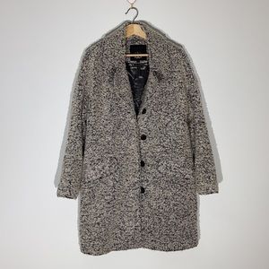 Hilary Radley Heather Grey Wool Blend Coat